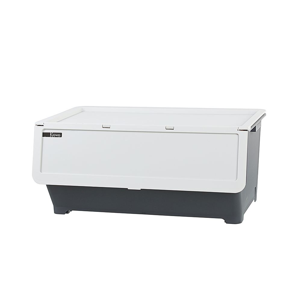 【特力屋】Hello前開式整理箱38L白 BQ538-1 歷史價格詳細信息