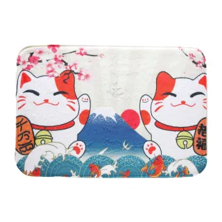 招財貓富士山粉室內踏墊65x45cm 歷史價格詳細信息