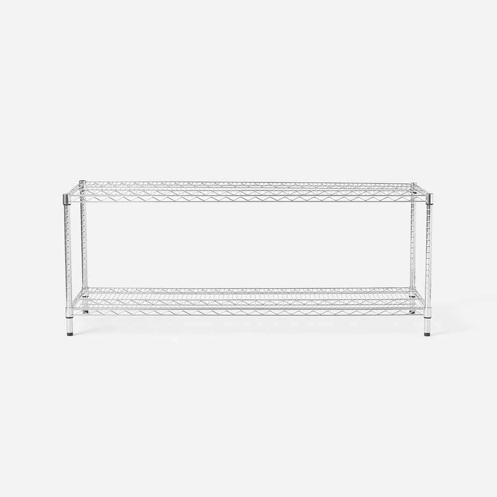 【特力屋】組合  重型鍍鉻二層架 122x60x120cm 歷史價格詳細信息