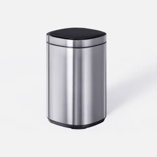 【特力屋】Home Zone 智能觸碰感應垃圾桶方型 白色 8L 歷史價格詳細信息