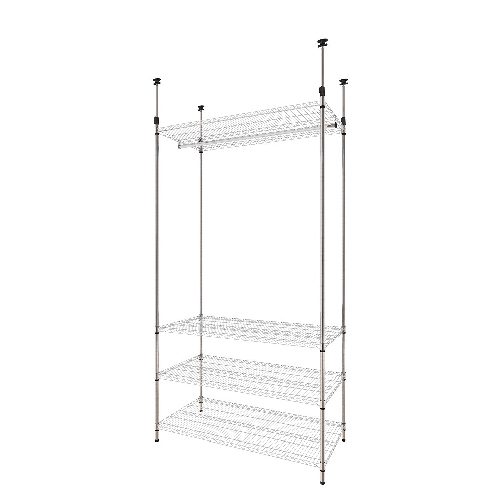 【特力屋】組合  重型鍍鉻四層架 122x60x150cm 歷史價格詳細信息
