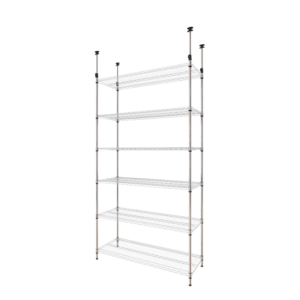 【特力屋】組合  重型鍍鉻六層架 122x60x210cm 歷史價格詳細信息