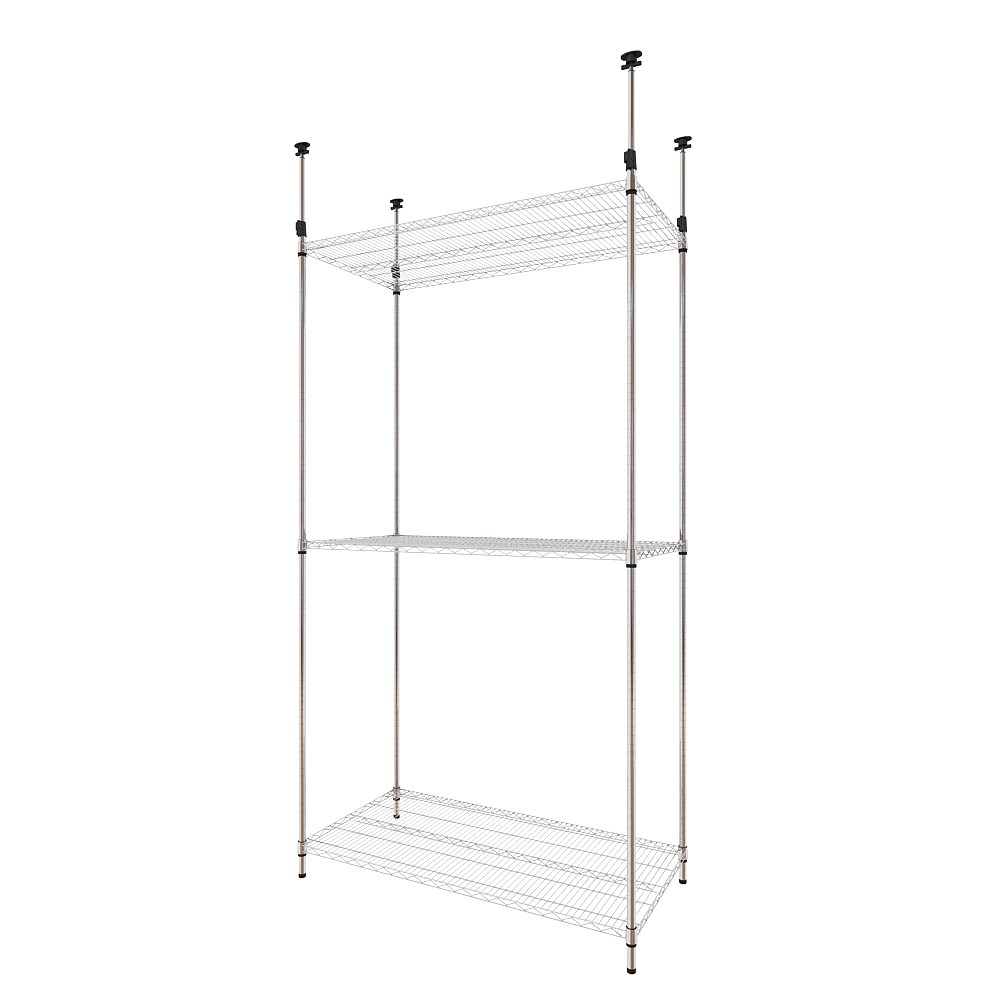 【特力屋】組合  重型鍍鉻三層架 122x60x210cm 歷史價格詳細信息
