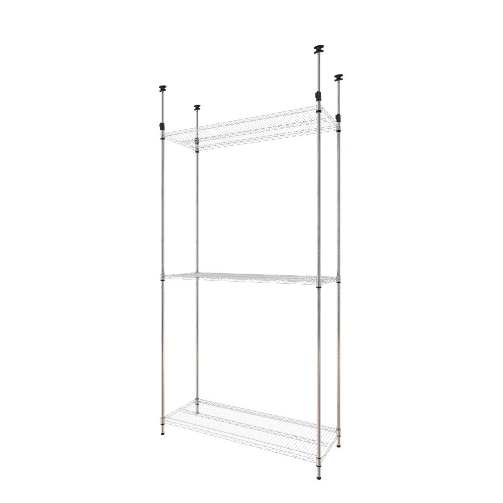 【特力屋】組合  重型鍍鉻三層架 122x60x210cm 歷史價格詳細信息