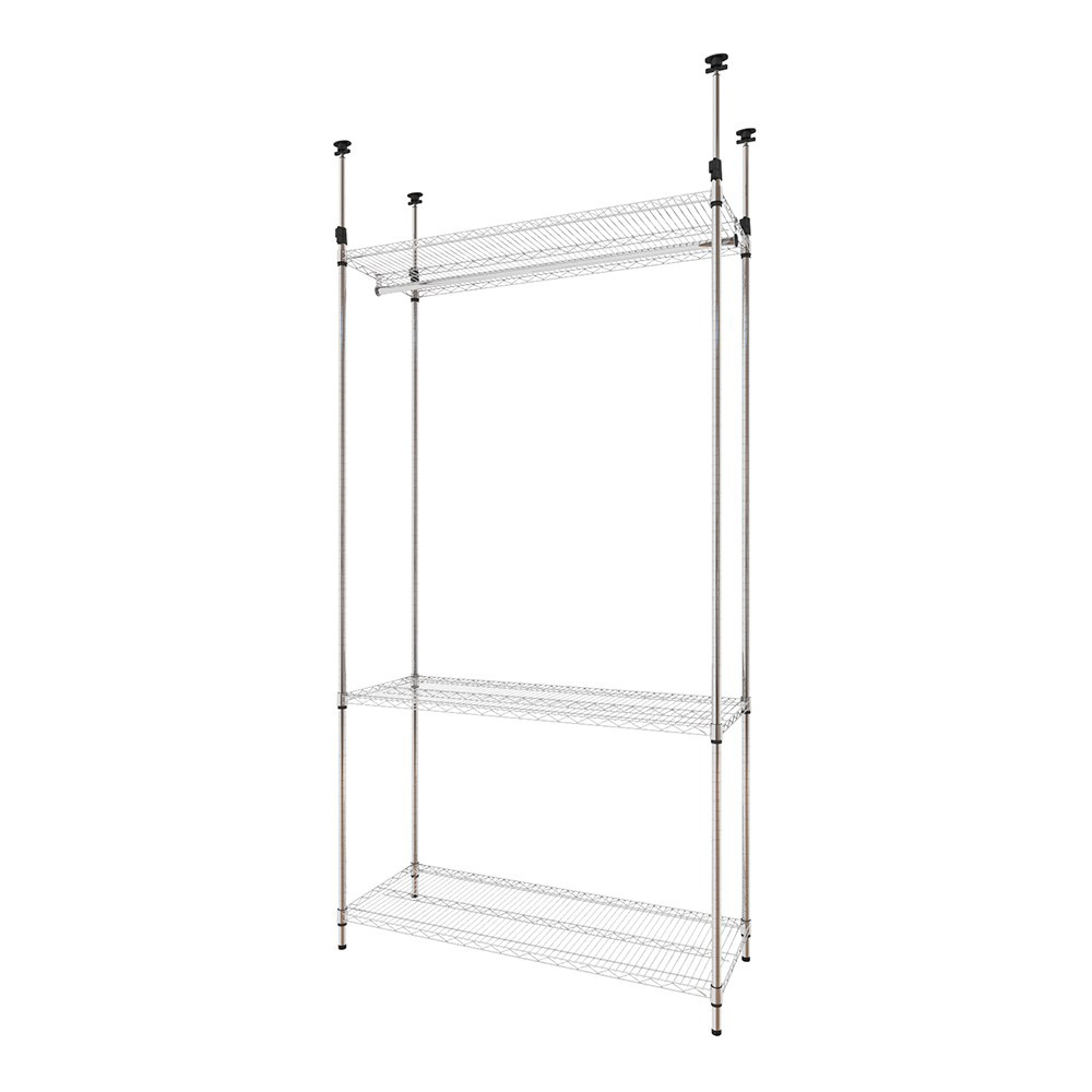 【特力屋】組合  重型鍍鉻三層架 122x60x210cm 歷史價格詳細信息