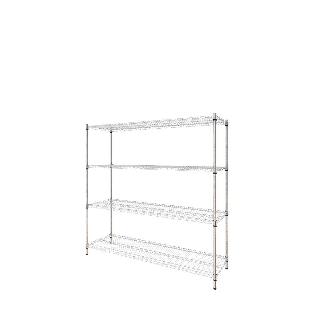 【特力屋】組合  重型鍍鉻四層架 122x60x150cm 歷史價格詳細信息