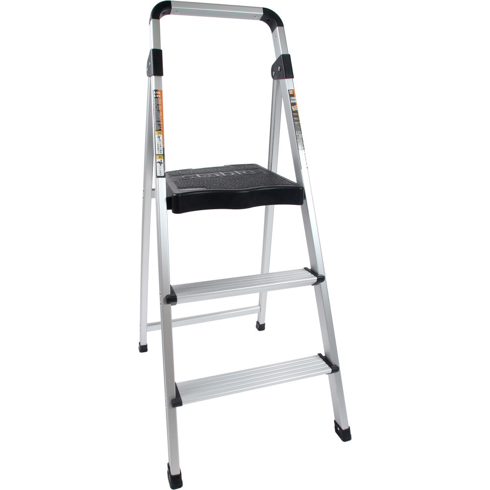 【三階 輕量鋁製家用踏板梯】3階梯 摺疊梯 人字梯 家用 歷史價格詳細信息