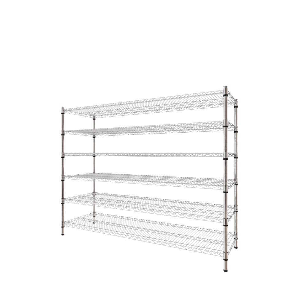 【特力屋】組合  重型鍍鉻六層架 122x60x210cm 歷史價格詳細信息