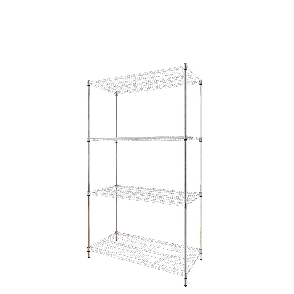 【特力屋】組合 鍍鉻重型四層架122x46x160公分+軍風黑木天板收納箱 小x3 歷史價格詳細信息