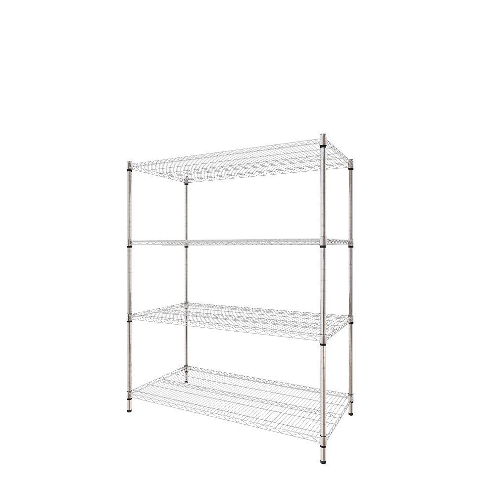 【特力屋】組合 鍍鉻重型四層架122x46x160公分+軍風黑木天板收納箱 小x3 歷史價格詳細信息