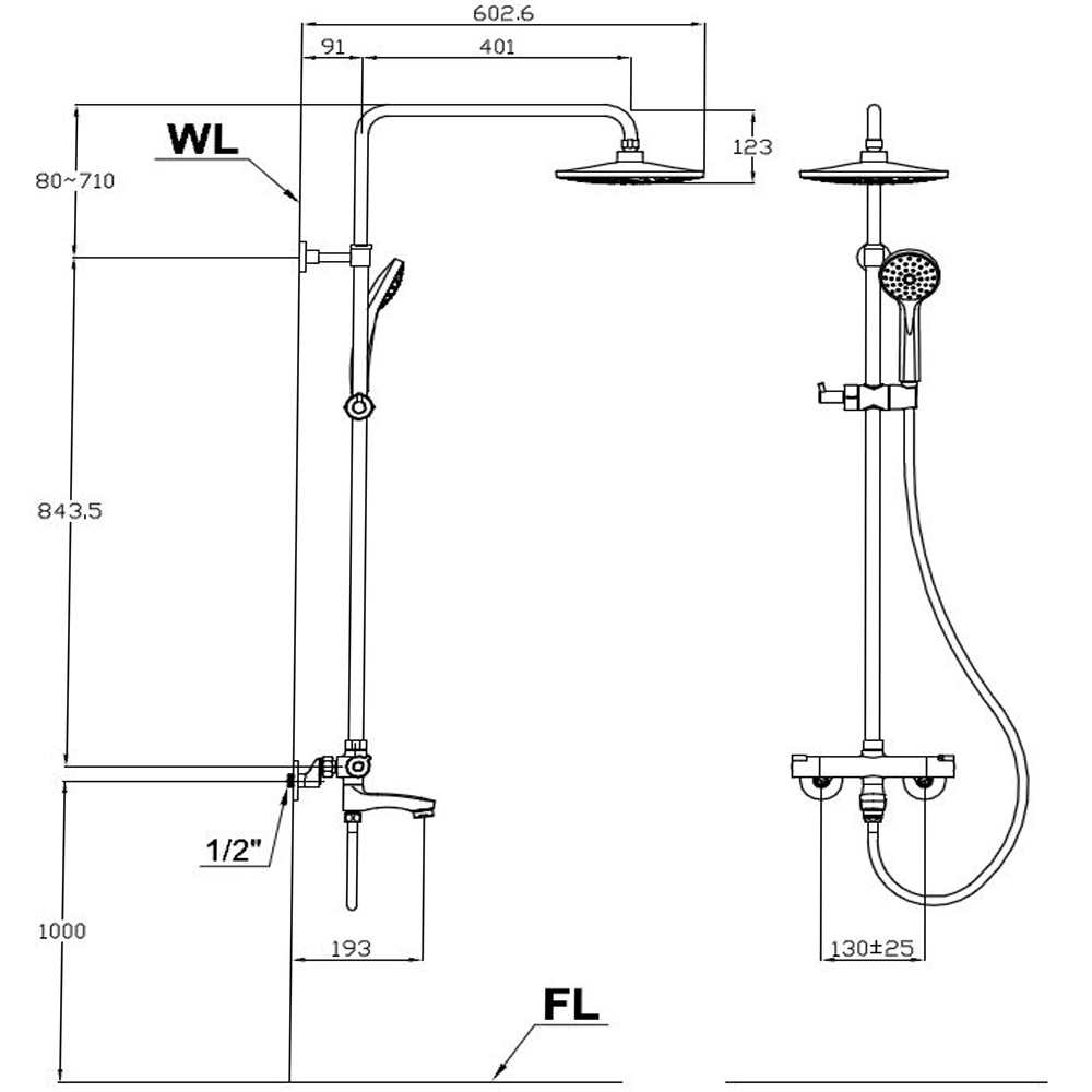 Lolat 精品銅器 無鉛壁式廚房龍頭 K1609-LF 歷史價格詳細信息