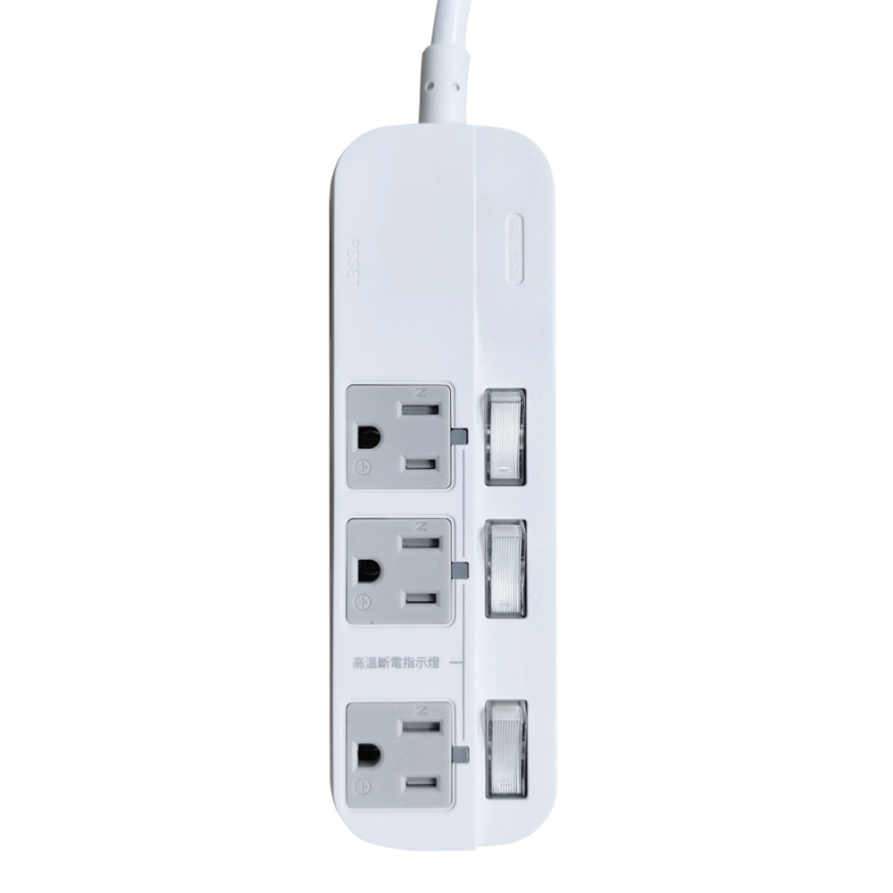 【特力屋】2P高溫斷電1開4插中繼線15A0.3米 歷史價格詳細信息