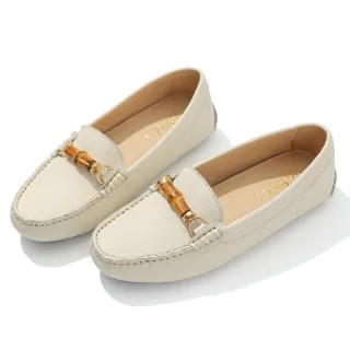 【DIANA】1.5 cm質感牛皮金屬G字母飾釦緞帶蝴蝶結低跟娃娃鞋(小黑糖) 歷史價格詳細信息