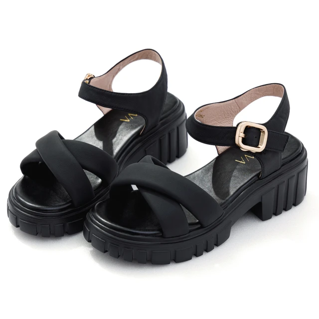 【DIANA】6.5cm質感羊皮經典小香蓬蓬縫線交織寬版鞋帶厚底拖鞋(經典黑) 歷史價格詳細信息