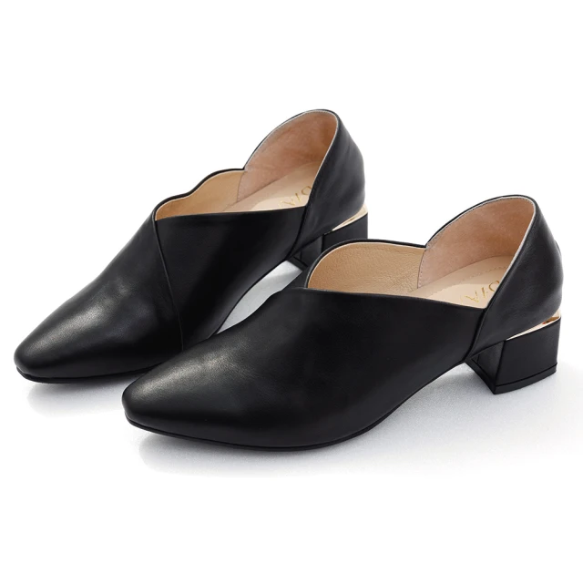 【DIANA】4.5 cm質感羊皮金屬方釦飾尖頭粗跟鞋(-漫步雲端焦糖美人) 歷史價格詳細信息