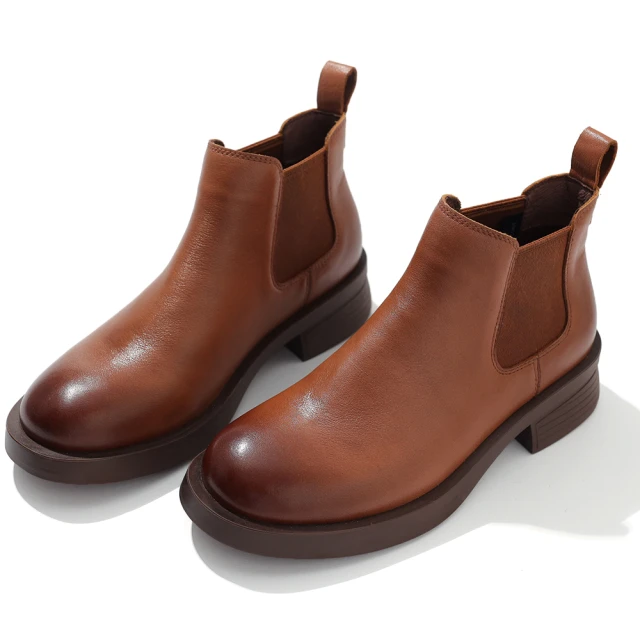 【DIANA】4.5 cm擦色軟牛皮綁帶後拉鍊式低跟短靴(咖啡) 歷史價格詳細信息