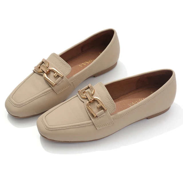 【DIANA】1.5 cm質感牛皮金屬G字母飾釦緞帶蝴蝶結低跟娃娃鞋(小黑糖) 歷史價格詳細信息