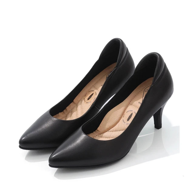 【DIANA】舒適防磨真皮素面尖頭楦細跟5公分制鞋-漫步雲端高枕無憂款(黑) 歷史價格詳細信息