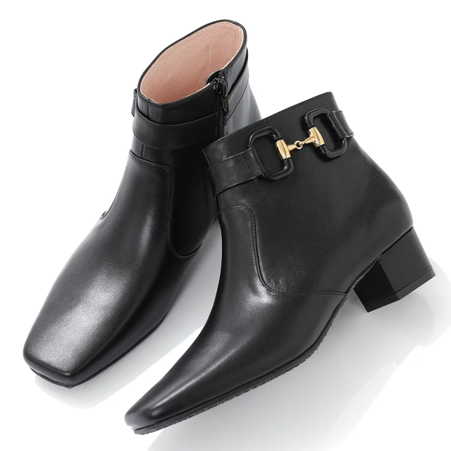 【DIANA】4.5 cm質感羊皮金屬方釦飾尖頭粗跟鞋(-漫步雲端焦糖美人) 歷史價格詳細信息