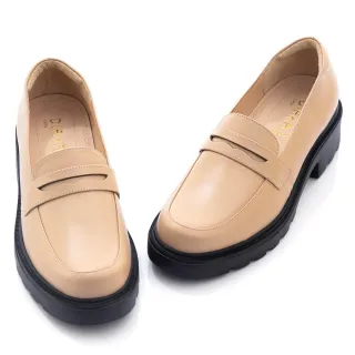 【DIANA】4.5 cm質感羊皮金屬方釦飾尖頭粗跟鞋(-漫步雲端焦糖美人) 歷史價格詳細信息