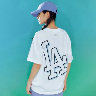 【MLB】大Logo短袖T恤 變形蟲系列 道奇/洋基/巨人隊(3ATSI0133-四色任選) 歷史價格詳細信息