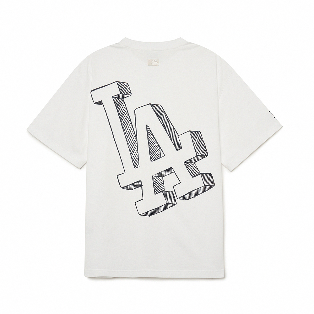 【MLB】大Logo短袖T恤 變形蟲系列 道奇/洋基/巨人隊(3ATSI0133-四色任選) 歷史價格詳細信息