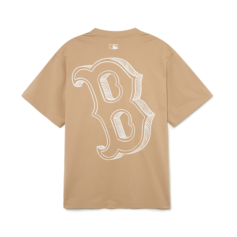 【MLB】大Logo短袖T恤 變形蟲系列 道奇/洋基/巨人隊(3ATSI0133-四色任選) 歷史價格詳細信息
