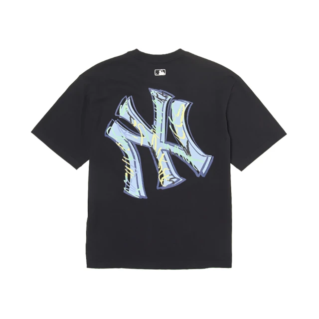 【MLB】大Logo短袖T恤 變形蟲系列 道奇/洋基/巨人隊(3ATSI0133-四色任選) 歷史價格詳細信息