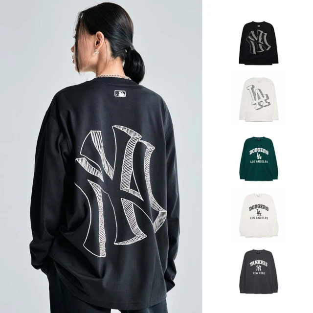 MLB 背後大Logo長袖大學T 紐約洋基隊 (3AMTB0224-50CRS)【官方旗艦店】 歷史價格詳細信息