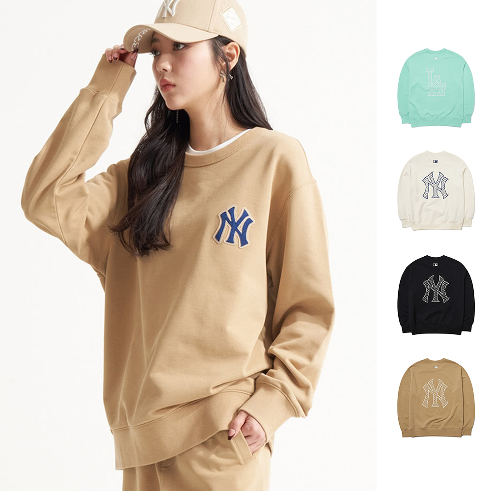 MLB 長袖大學T MONOGRAM系列 紐約洋基隊 (3AMTM0221-三色任選) 【官方旗艦店】 歷史價格詳細信息