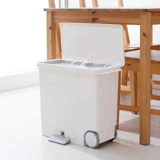 台隆手創館 日本製like-it腳踏式滑輪分類垃圾桶-寬型25L(LBD-11) 歷史價格詳細信息