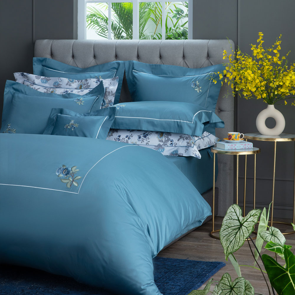 【WEDGWOOD】400織長纖棉刺繡 鬆緊床包-恬靜睡蓮(雙人) 歷史價格詳細信息