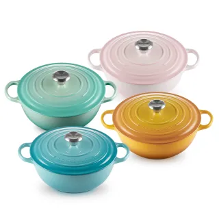 【Le Creuset】典藏琺瑯鑄鐵鍋媽咪鍋26cm(薔薇/錦葵紫/蛋白霜/櫻桃紅/貝殼粉) 歷史價格詳細信息