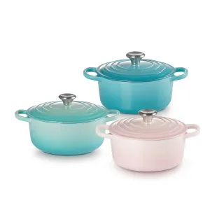 【Le Creuset】典藏琺瑯鑄鐵鍋圓鍋 22cm(綠光森林-鋼頭) 歷史價格詳細信息