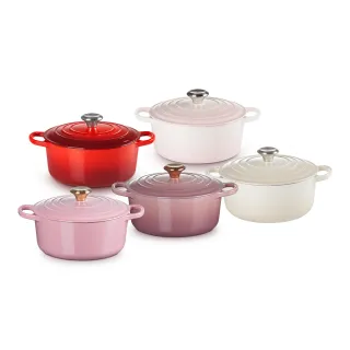 Le Creuset 琺瑯鑄鐵典藏圓鍋 24cm 4.2L 貝殼粉 法國製 歷史價格詳細信息