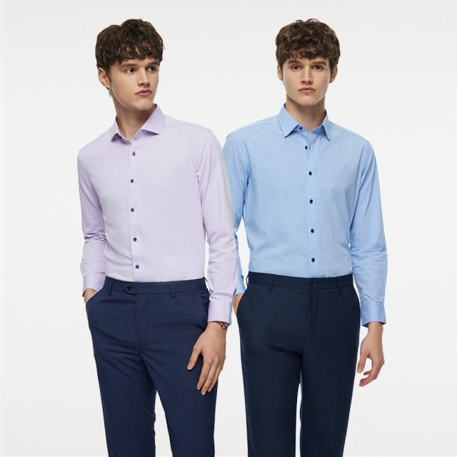 G2000易處理單色紗長袖上班襯衫-白色 歷史價格詳細信息