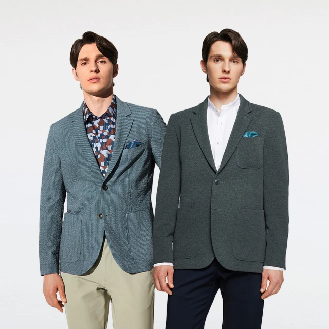 G2000時尚雙釦格紋西裝式外套-灰色 歷史價格詳細信息