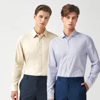 G2000 TECH WORK 15號  Dry ‧Fresh 白底紅虛線速乾機能收腰身長袖襯衫 33號  /30 歷史價格詳細信息