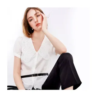 【Le Polka】翻領休閒簡約單排釦麻料外套-女(薄長袖 休閒外套) 歷史價格詳細信息