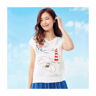 【Le Polka】趣味織標設計上衣-女 歷史價格詳細信息