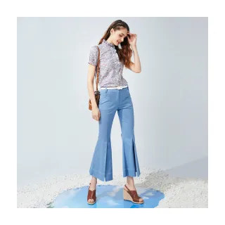 【Le Polka】立體織紋縮口短袖上衣-女 歷史價格詳細信息