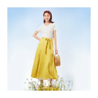 【Le Polka】剪接袖設計後拉鍊洋裝-女 歷史價格詳細信息