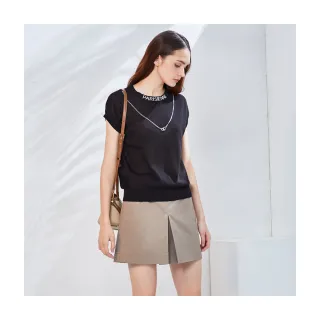 【Le Polka】鍊飾反摺袖寬版針織衫-女 歷史價格詳細信息