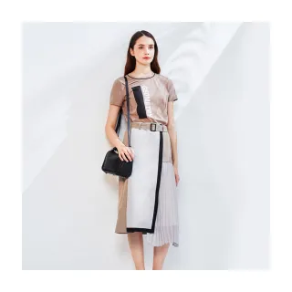 【Le Polka】不對稱活片拼接針織上衣-女(薄長袖) 歷史價格詳細信息