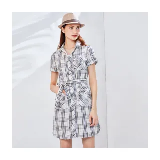 【Le Polka】知性格紋側腰圓環上衣 歷史價格詳細信息