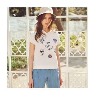 【Le Polka】趣味織標設計上衣-女 歷史價格詳細信息