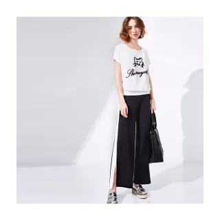 【Le Polka】跳色百搭開岔針織寬褲-女(長褲) 價格比較,價格查詢,歷史價格詳細信息