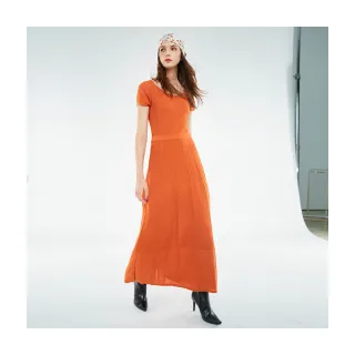 【Le Polka】顯瘦交叉V領針織長洋裝-女 歷史價格詳細信息