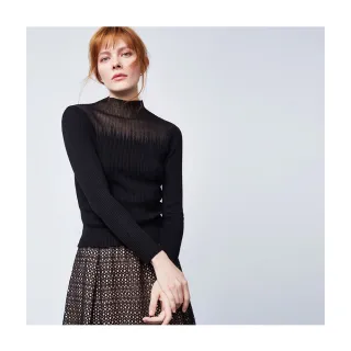 【Le Polka】透膚雪紡羽毛上衣-女 歷史價格詳細信息