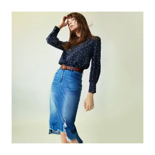 【Le Polka】不對稱活片拼接針織上衣-女(薄長袖) 歷史價格詳細信息